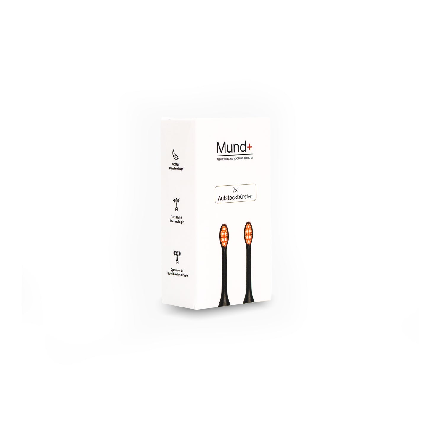 Mundplus One - Refill Rotlicht Bürstenköpfe (2er Set)