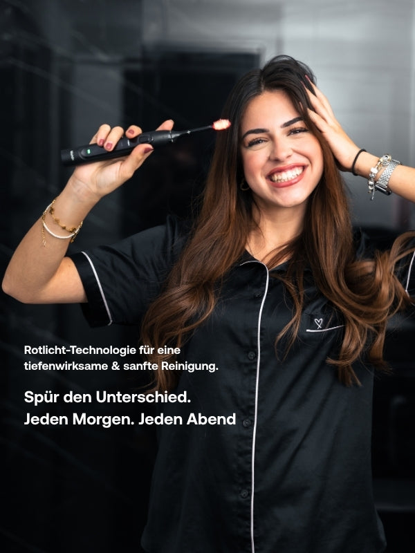 Mundplus One Rotlicht-Schallzahnbürste, Markenheader von Mund+