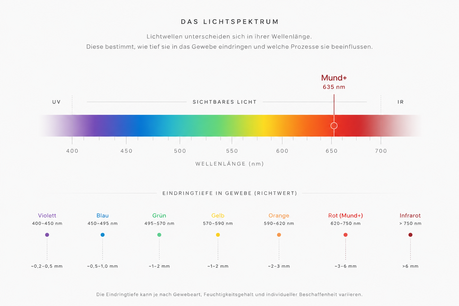 Rotlicht-Forschung im Dentalbereich, medizinisches Fachumfeld