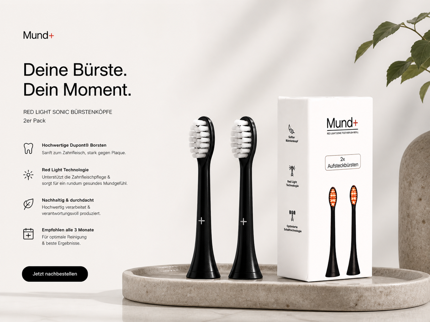 Well-Aging Pflegeroutine mit der Mundplus One als Teil moderner Mundpflege
